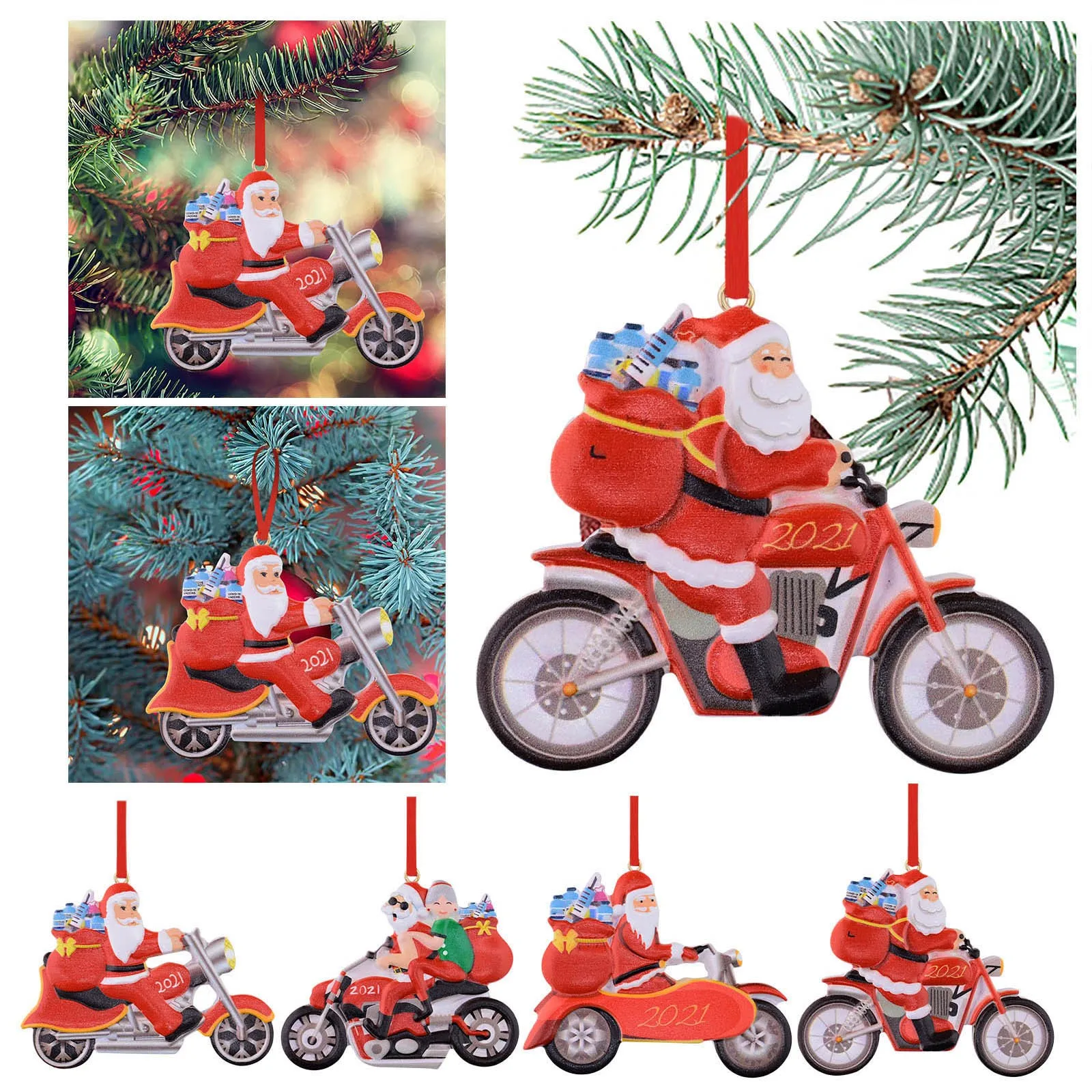 

1pc Ornaments Christmas Fully Vaccinated Family Christmas Ornament 2021 Souvenirs For Friends Novelty Home Cute Decor Pendant