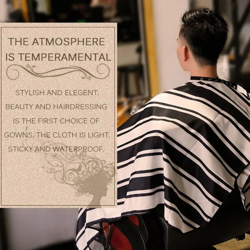 

Pro Hairdressing Cape Hair Cutting Trimmer Gown Apron Cloth for Salon Barber 896D