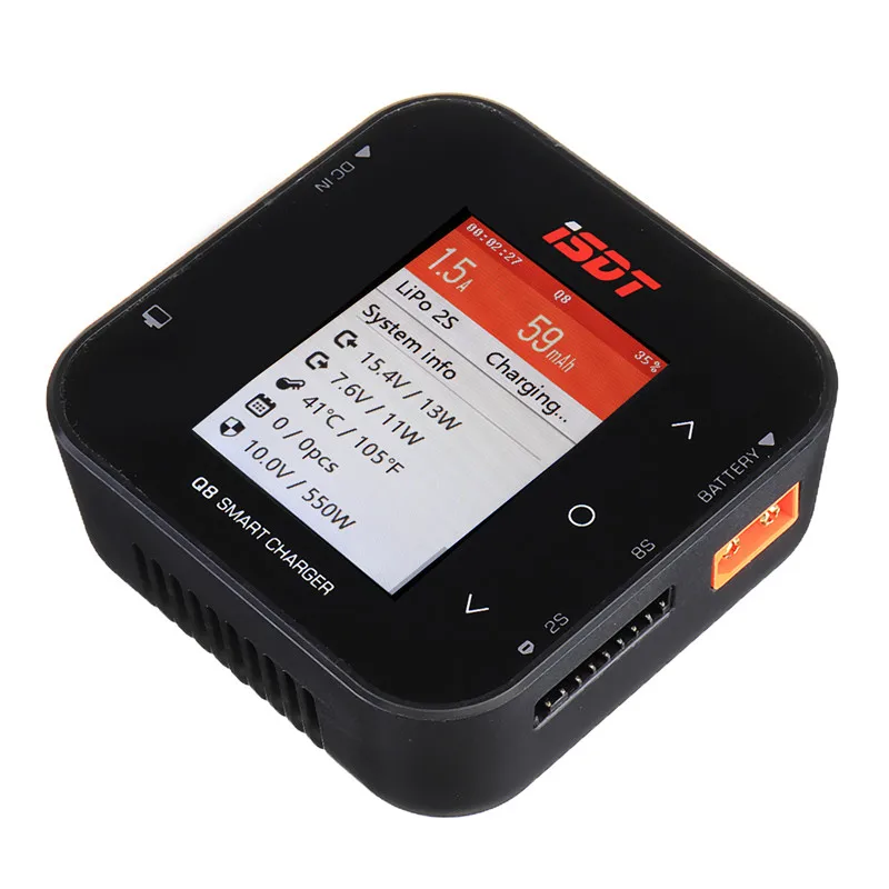 ISDT Q8 BattGo 500 Вт 20A 1-8S высокомощное Lipo зарядное устройство Dis для радиоуправляемых