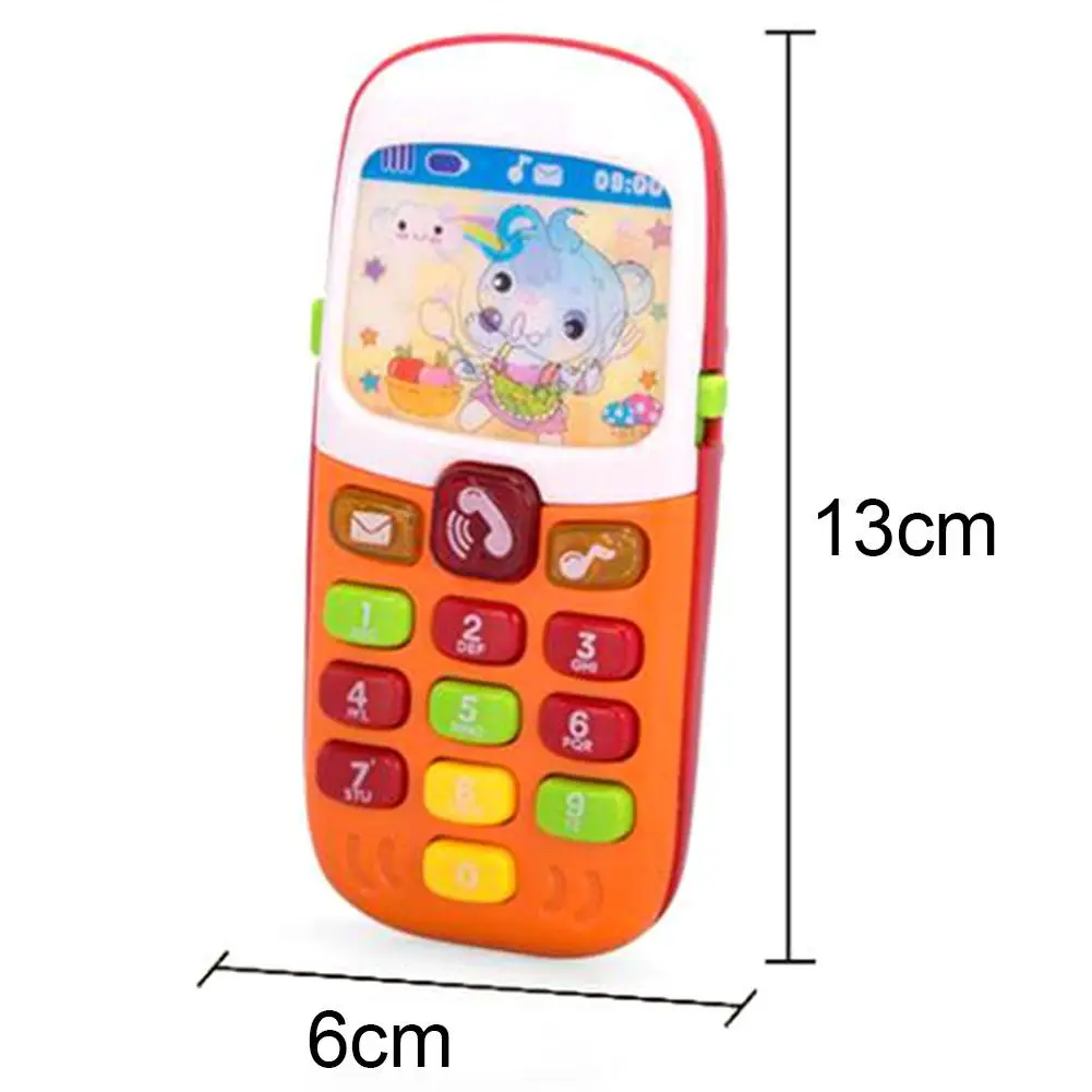 

Children Simulation Electronic Mobile Phone with Music LED Educational Kids Toy