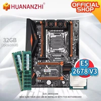 huananzhi x99 ad4 x99 motherboard with intel xeon e5 2678 v3 with 216g ddr4 recc memory combo kit set nvme ngff sata usb 3 0