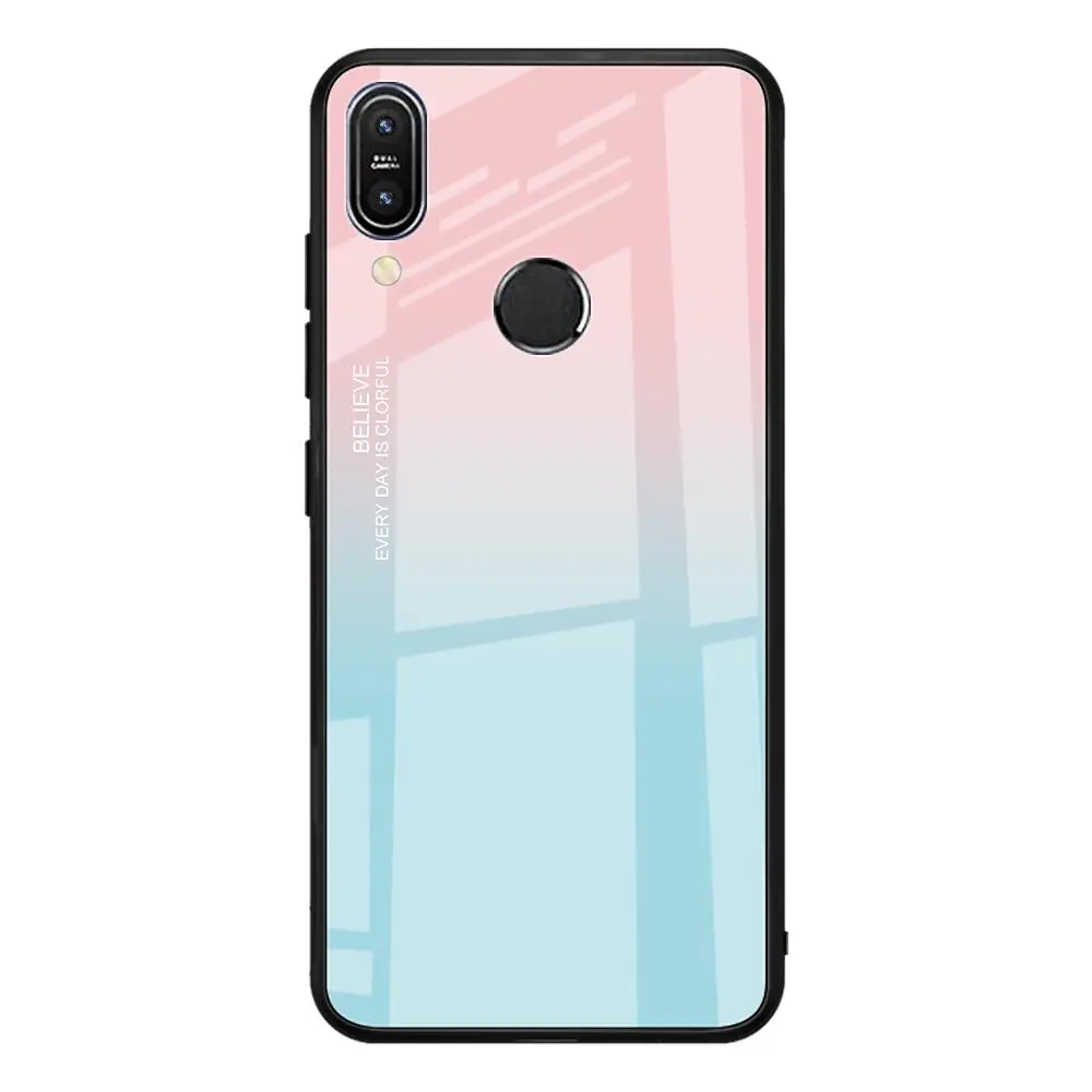 Чехол для телефона с закаленным стеклом для Asus Zenfone Max Pro M1 ZB602KL ZB601KL M2 ZB631KL ZB633KL мягкая рамка с узором чехол Coque Shell - Цвет: 08