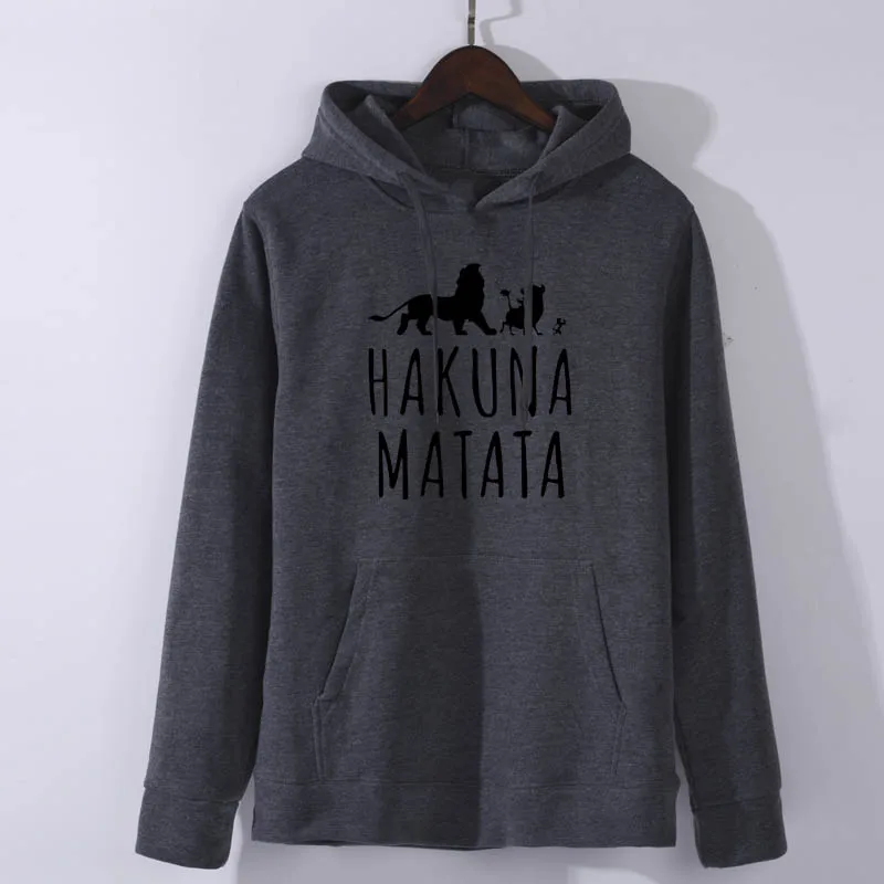 Лев Король хакуна матата пуловер уличная Толстовка зима осень Ulzzang Kawaii Модные женские худи