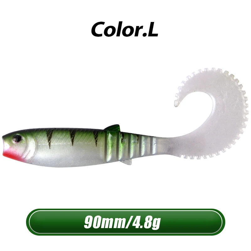 72L 3.15in 3D Shad Swimbait для рыболовных приманок, подходит для всех видов буровых снастей, приманки, искусственные приманки - Цвет: 72L