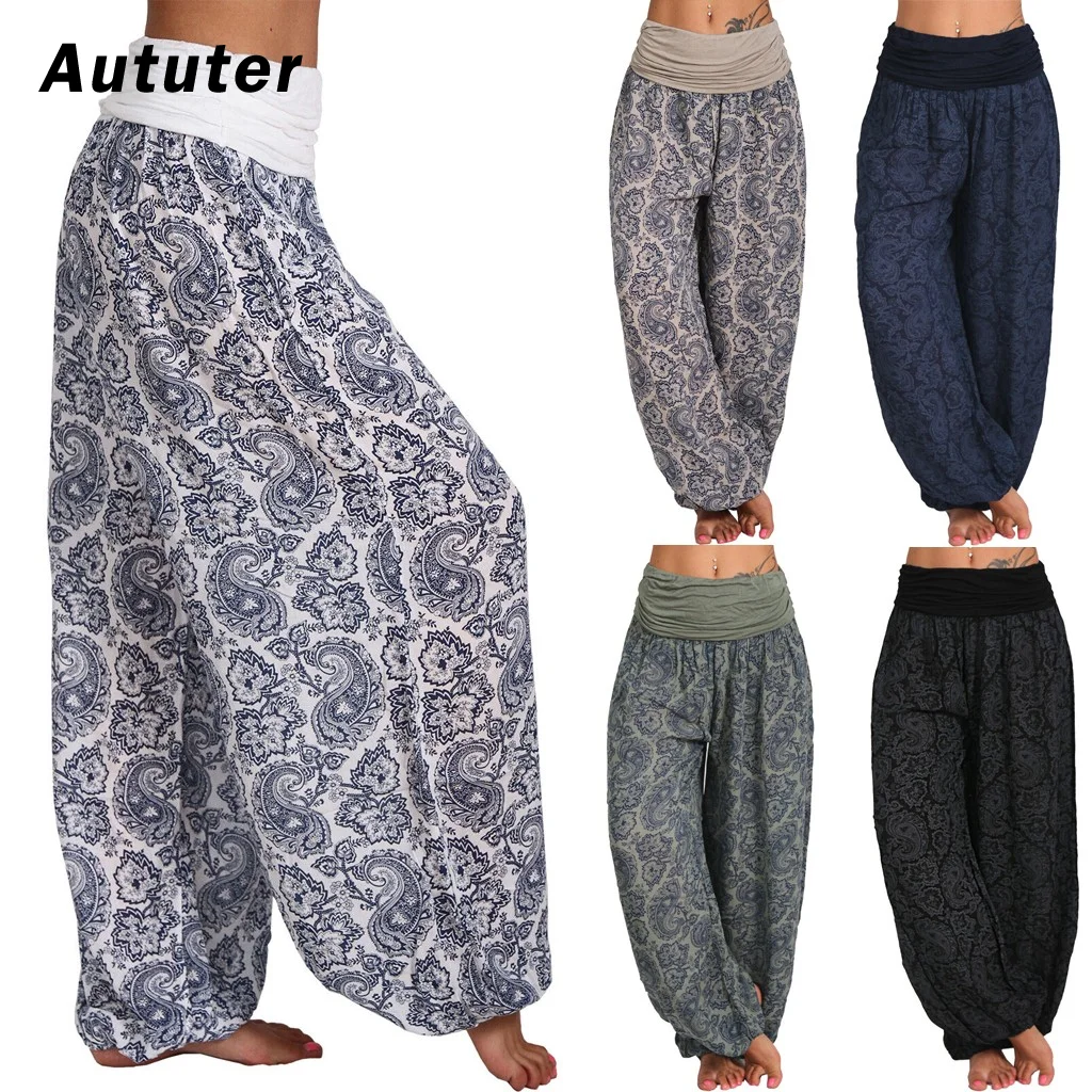 Женские и мужские повседневные женские тайские шаровары Мешковатые Бохо