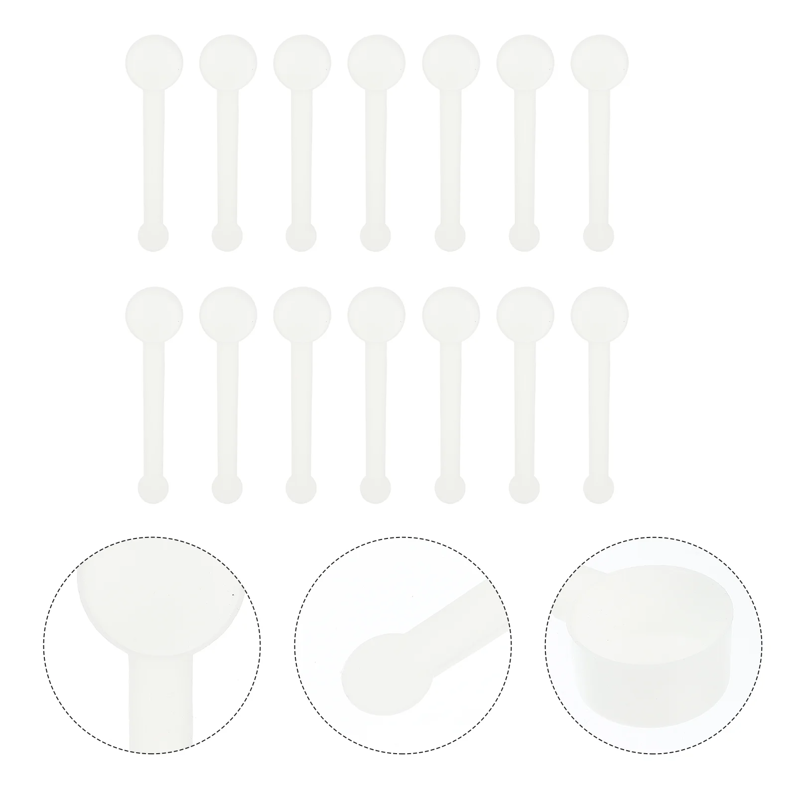 

50 шт., пластиковые ложки для измерения