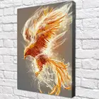 Картина Огненный Феникс красочная Картина на холсте, современный домашний декор комнаты