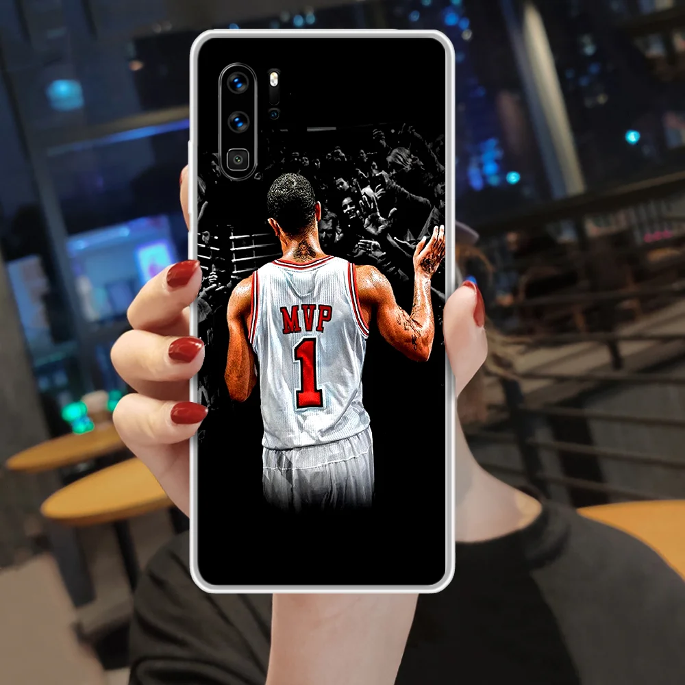 

Derrick Rose Basketball 1 Phone Case hull For HUAWEI p 8 9 10 20 30 40 smart Lite 2017 19 Pro Z transparent coque 3D shell