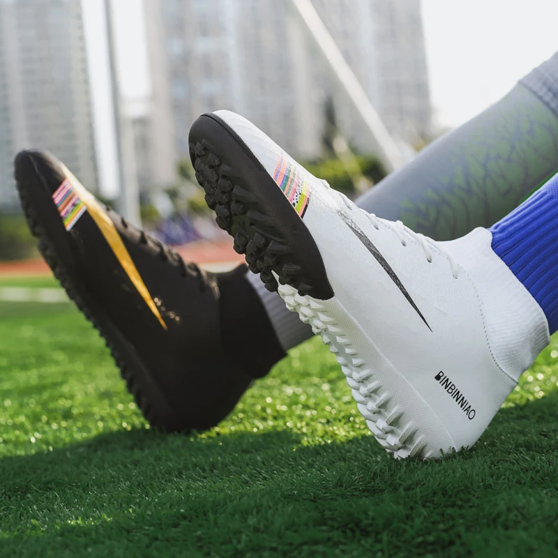 Football Boots Turf Soccer Shoes Crampons Superfly Breathable Cheap Original TF Kids Football Futsal Boots Sneakers Men Cleats