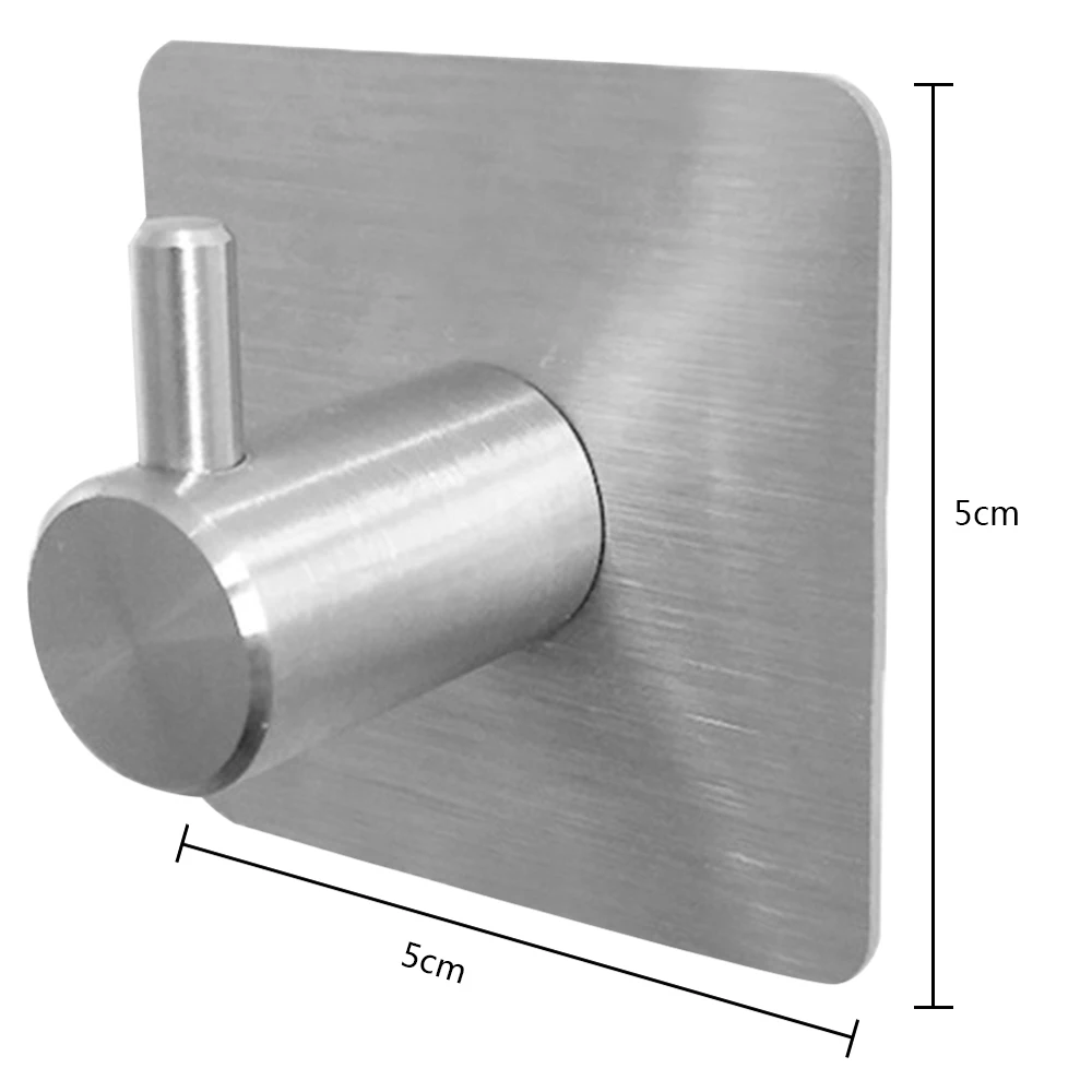 3 м наклейка клейкие крючки из нержавеющей стали настенная дверная вешалка для