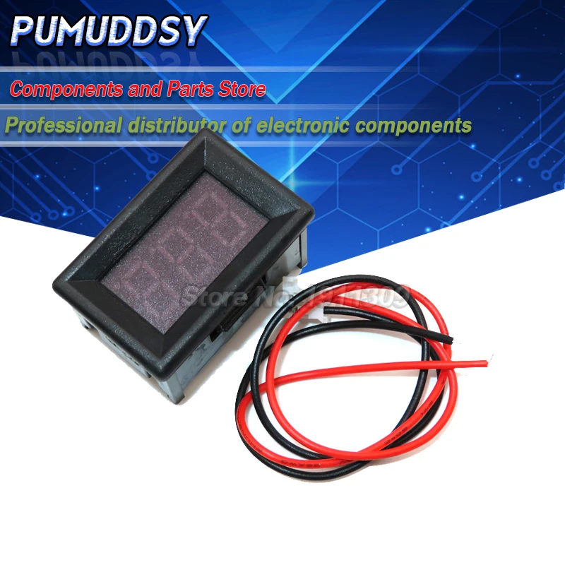 1 шт. автомобильный вольтметр 2 5 светодиодный 30 в (или 4 в)|Интегральные схемы| |