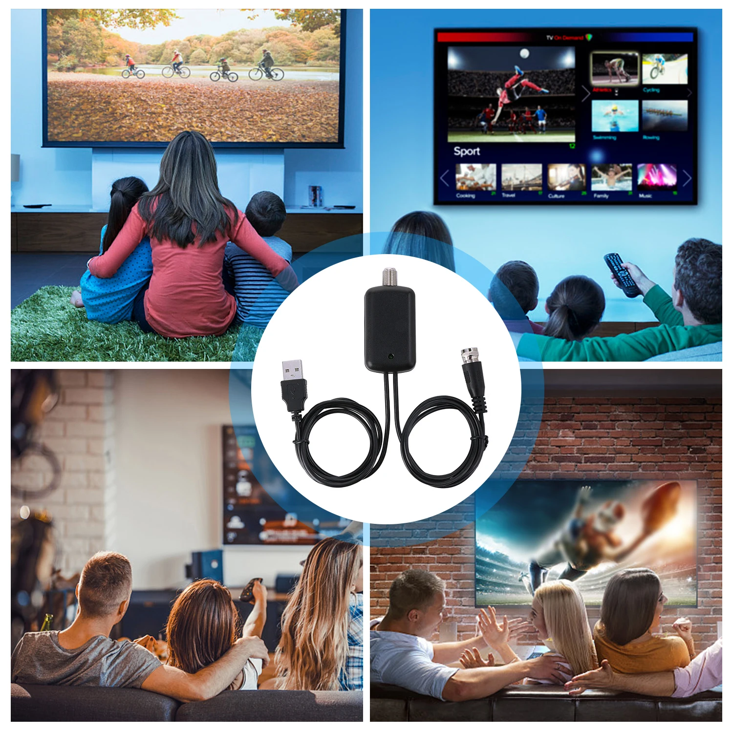 Усилитель ТВ сигнала удобный и простой установка цифровой HD для кабельной