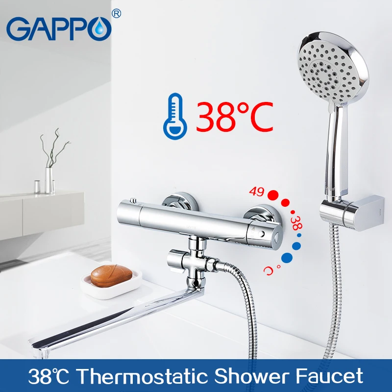 GAPPO смеситель для ванны Водопад ванной комнаты латунь настенный