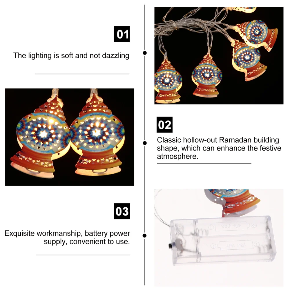 

1 Set Decorative Hanging Light Novel Festive String Light without Battery