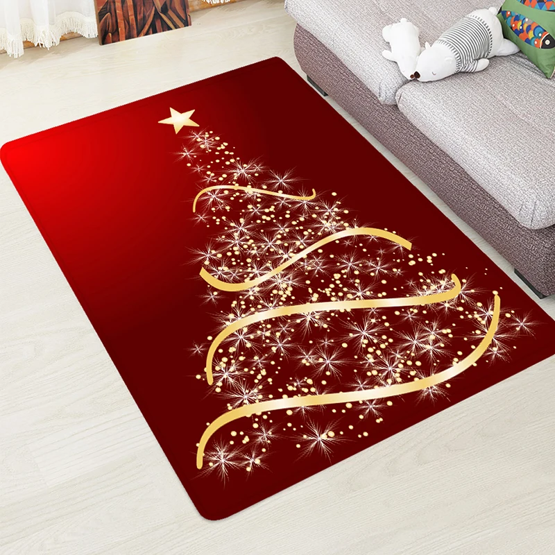 LANGRIA модный домашний декор с рисунком рождественской елки нескользящий коврик