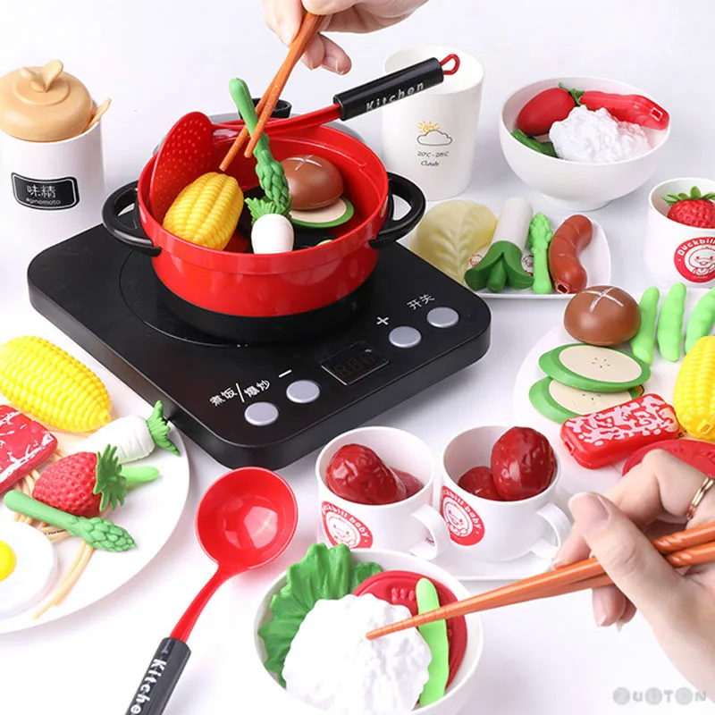 Имитация посуды кастрюля дети ролевые повара играть большие кухонные игрушки