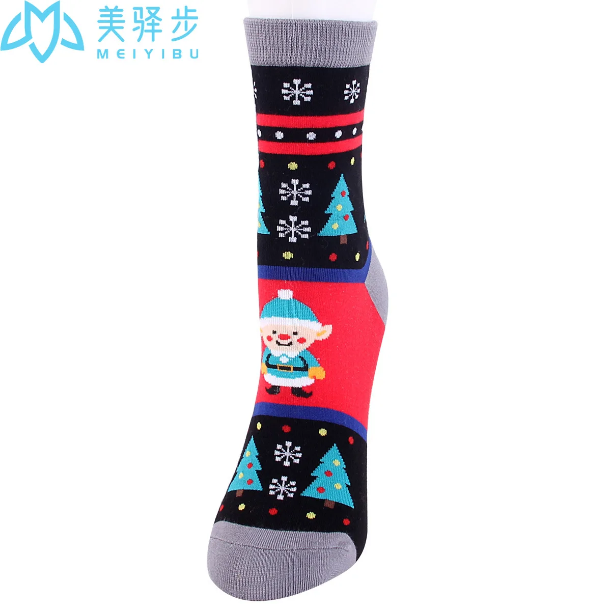 12 Pairs Per Set Korean Fashion Cartoon Christmas Socks Hot Sale Festival Cute Elk Socks Factory Direct Sales