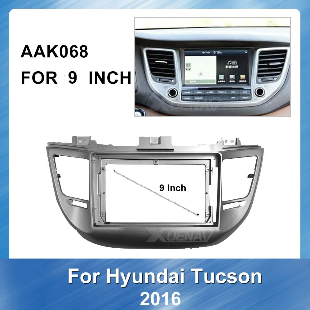 

10Inch Double Din DVD Frame For HYUNDAI Tucson 2016 Panel Dash Installation Refitting Adaptor Canbus 2din Car Fascia Trim Kit