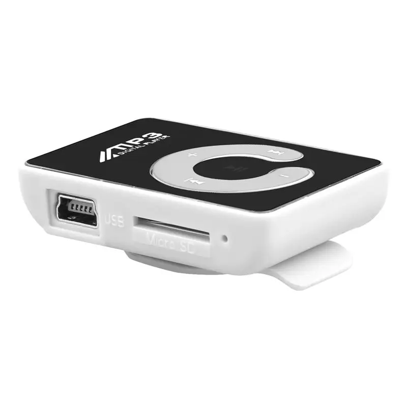 BESTMini Зеркало Клип USB цифровой Mp3 музыкальный плеер Поддержка 8 Гб SD TF карта