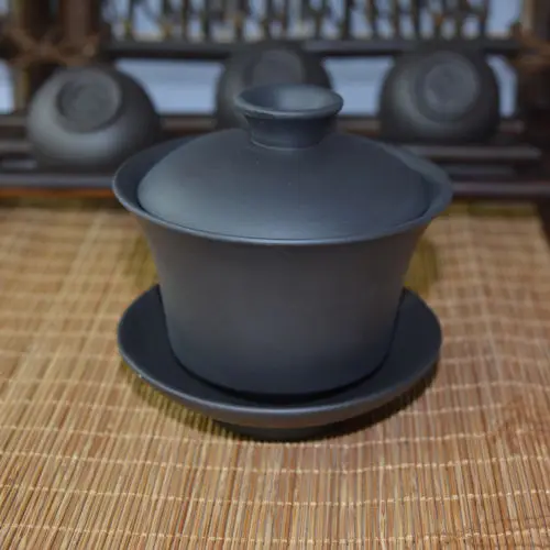[GRANDNESS] темно-коричневый * чистый Исин глина Gaiwan Zisha китайский чай Gongfu ручной
