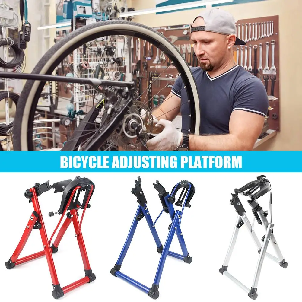 

Bicycle Wheel Truing Stand MTB Mountain Road Bike Home Mechanic Truing Stand Support for 24-28 inch Wheel Tire Tyre Repair Tool