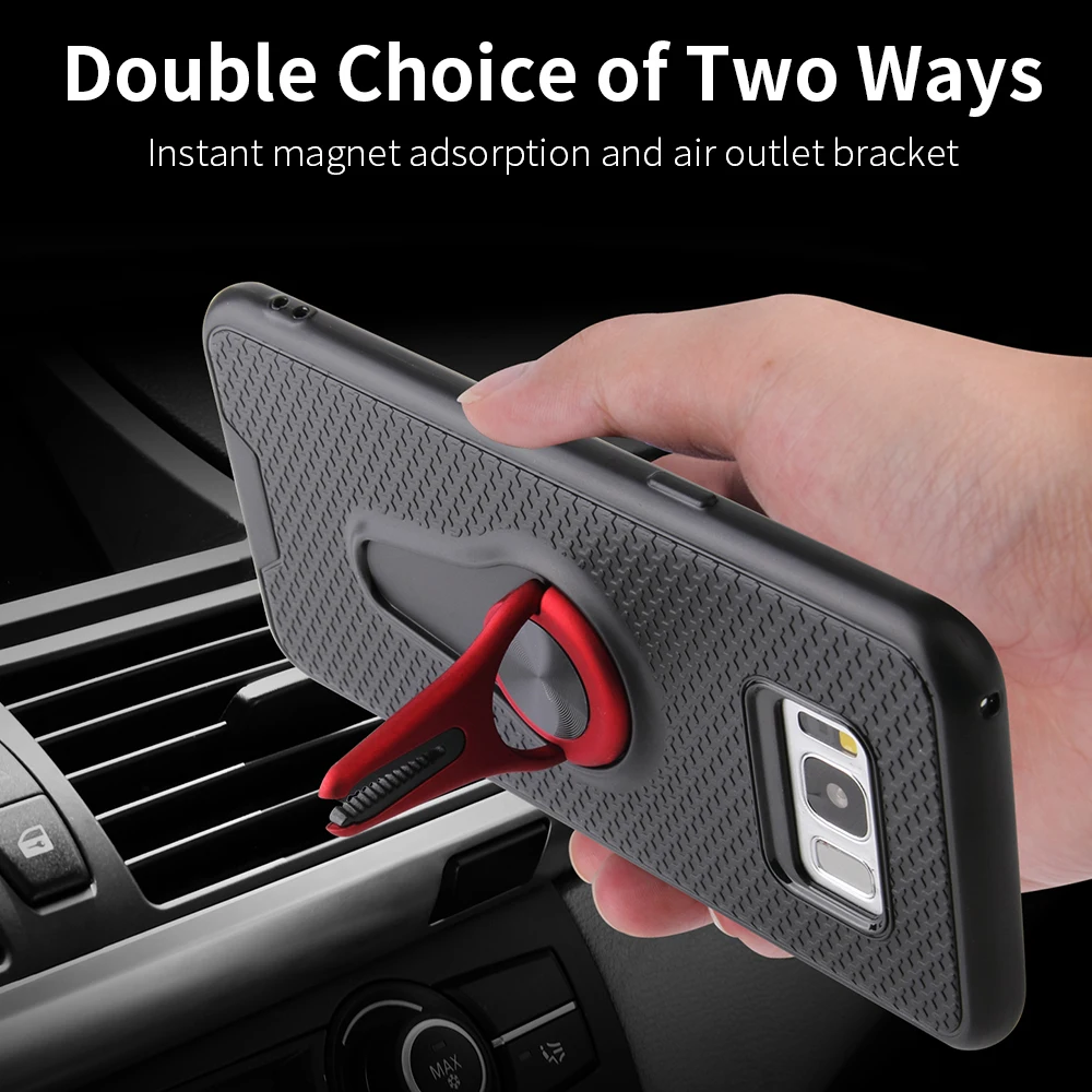 Car Holder Magnetic Ring Armor phone Case For Samsung Galaxy S8 S9 S10 S10e Note 8 9 10 A8 A7 Lite Plus J2 Prime A530 A730 2018 |