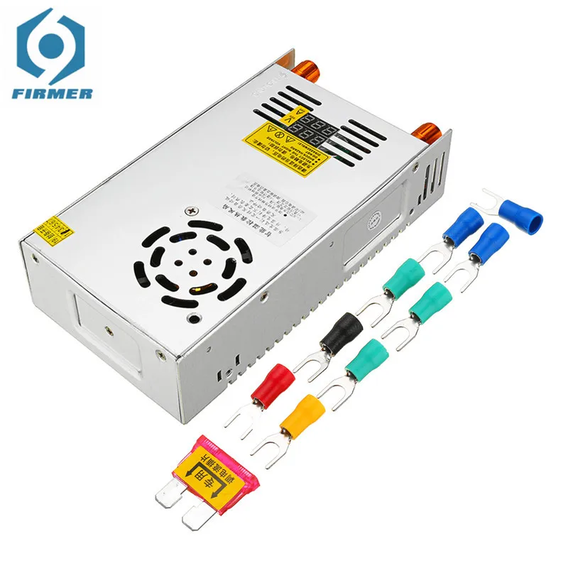 

Switching Power Supply Transformer Adjustable AC 110/220V to DC 0-24/36/48V 480W with Dual Digital Display For Battery Charging
