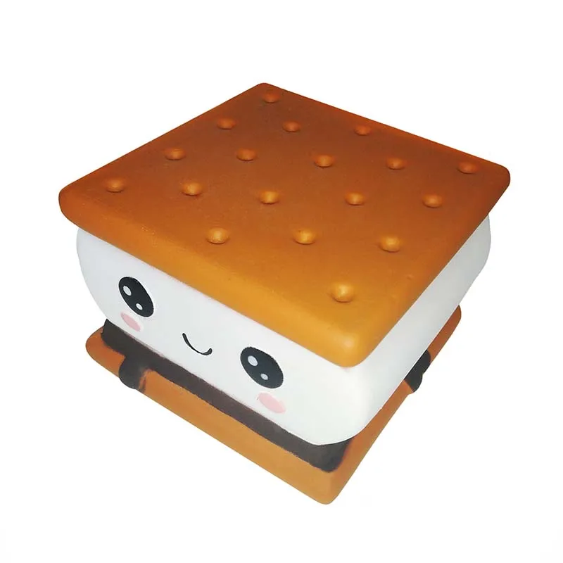 

2020 Cute Pizza bread Chocolate Biscuits Squishy Slow Rising Soft Squeeze Toy Phone Strap Scented Relieve Stress Funny Kid Gift