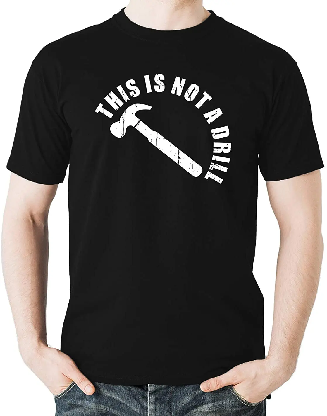 

This is Not a Drill - Funny Graphic Novely - Father Dad Joke Gift Men's T-Shirt