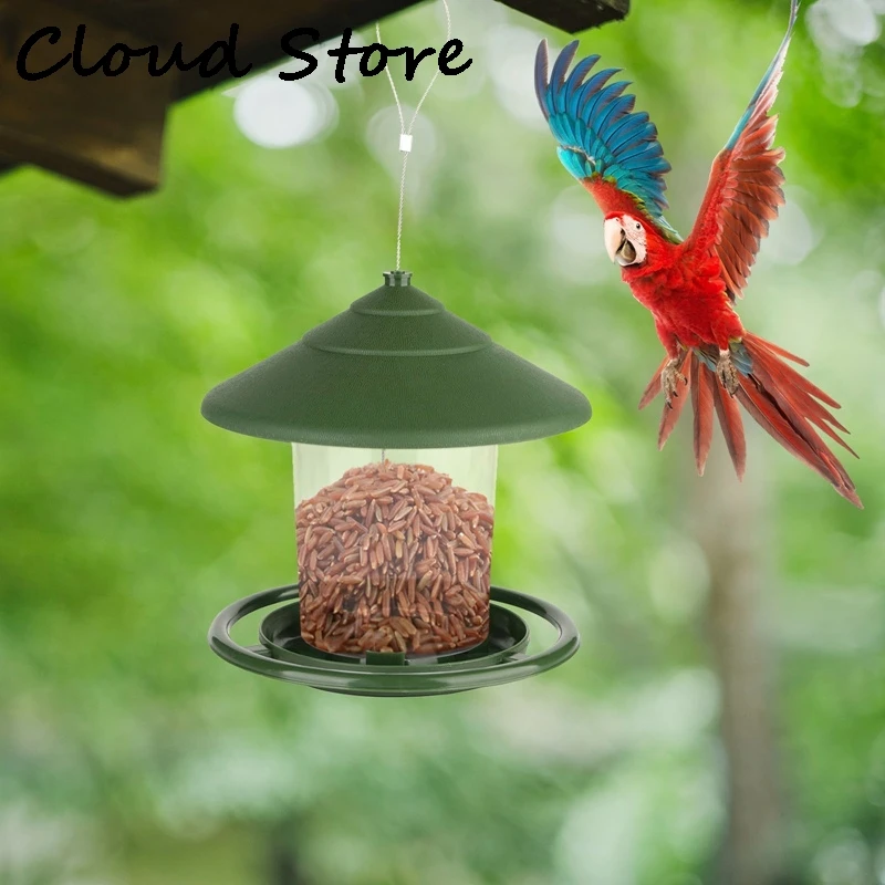 

Bird Feeder Plastic Hanging Birds Food Container Waterproof Outdoor Garden Hummingbird Feeding Platform Decoration Pet Supplies