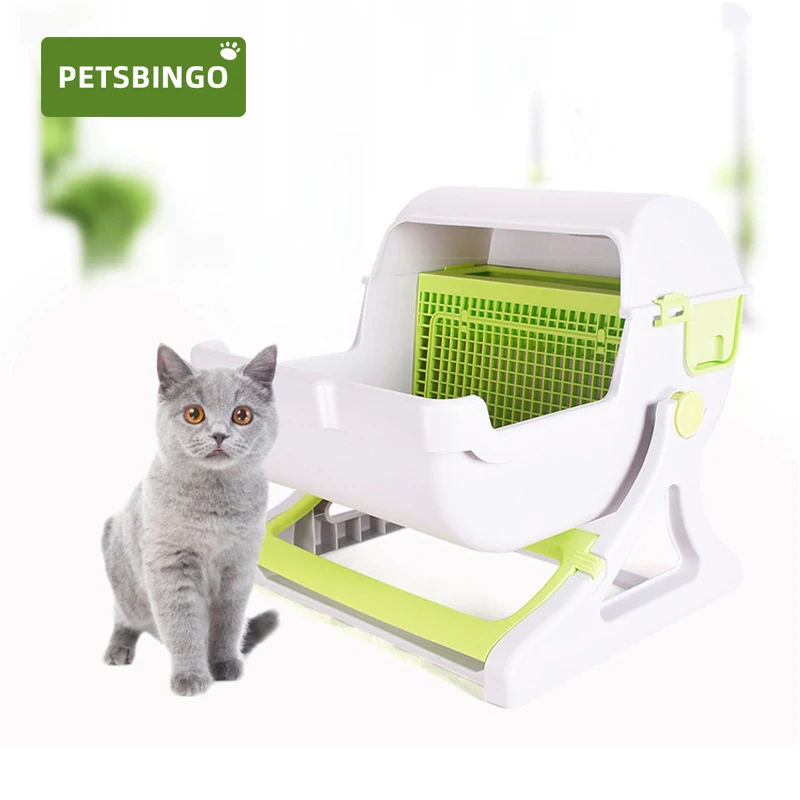 Полуавтоматический кошачий Туалет для домашних животных лоток кошачьего