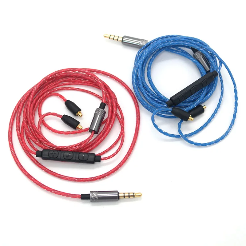 

Headphone Cable DIY Plug button headset upgrade line for Shure SE215 / 425/535/846 / Weston UE900 fever line