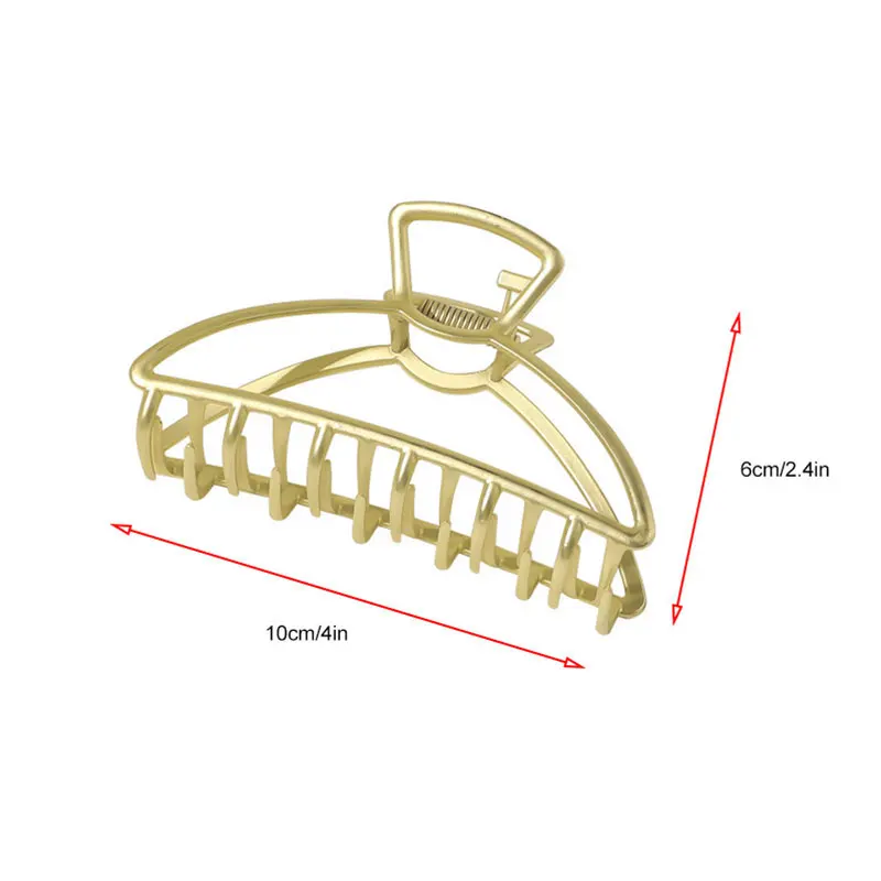 

Vintage Metal Hair Claws Gold Silver Cross Geometric Hairpin Women Hair Accessories Bath Clip Large Barrettes Gripper Hairgrips