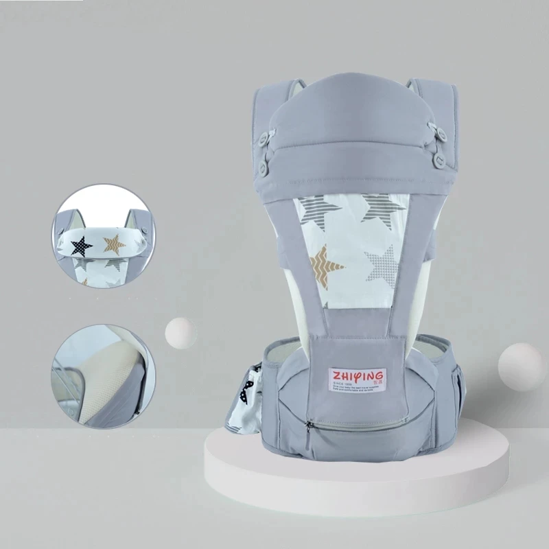 

Infantile Ergonomic Baby Carrier Newborn Kid Baby Hipseat Sling Front Facing Kangaroo Baby Wrap Carrier for Baby Travel 0-24 M