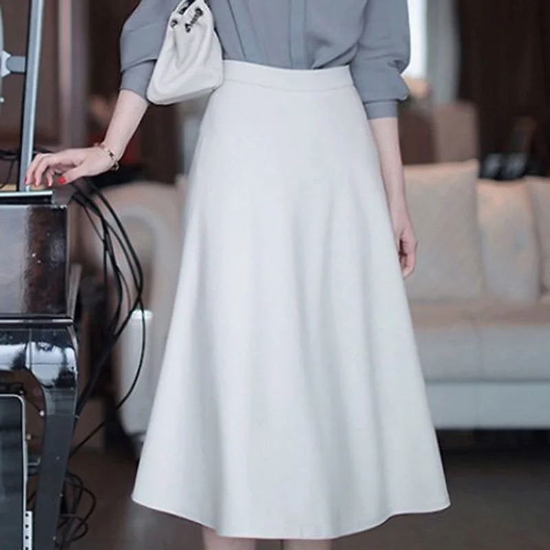 Комплект женского платья элегантная однотонная офисная юбка в минималистичном