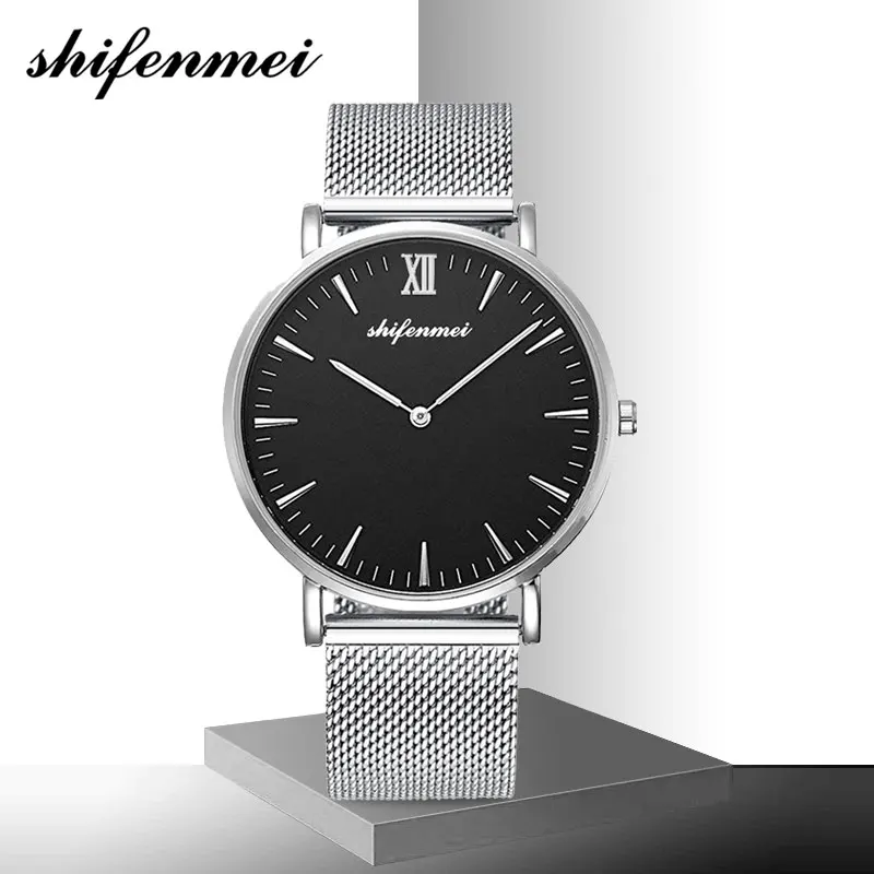 Мужские кварцевые наручные часы Роскошные мужские из нержавеющей стали