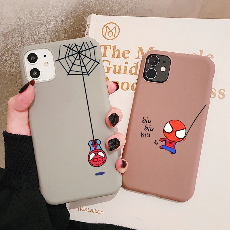Чехол для телефона с человеком пауком Марвел Huawei P40 P30 P20 P10 Pro Lite Plus матовые