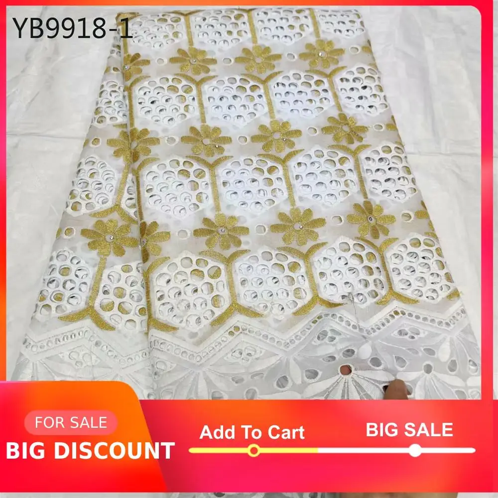 Очень хорошая цена последняя оптовая продажа Нигерия Африканский хлопок вышивка