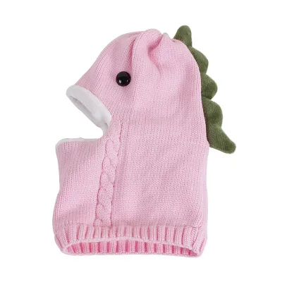2020 autumn winter knitted hat for baby boy and girl knit dinosaur with scarf kids child children crochet | Детская одежда и обувь