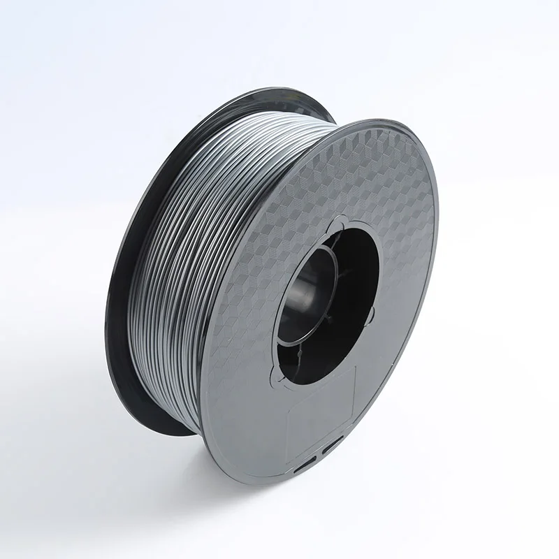 PLA 3D принтер нить 1 75 мм ABS Серебристая точность размеров +/ 0 05 кг (2.2LBS)