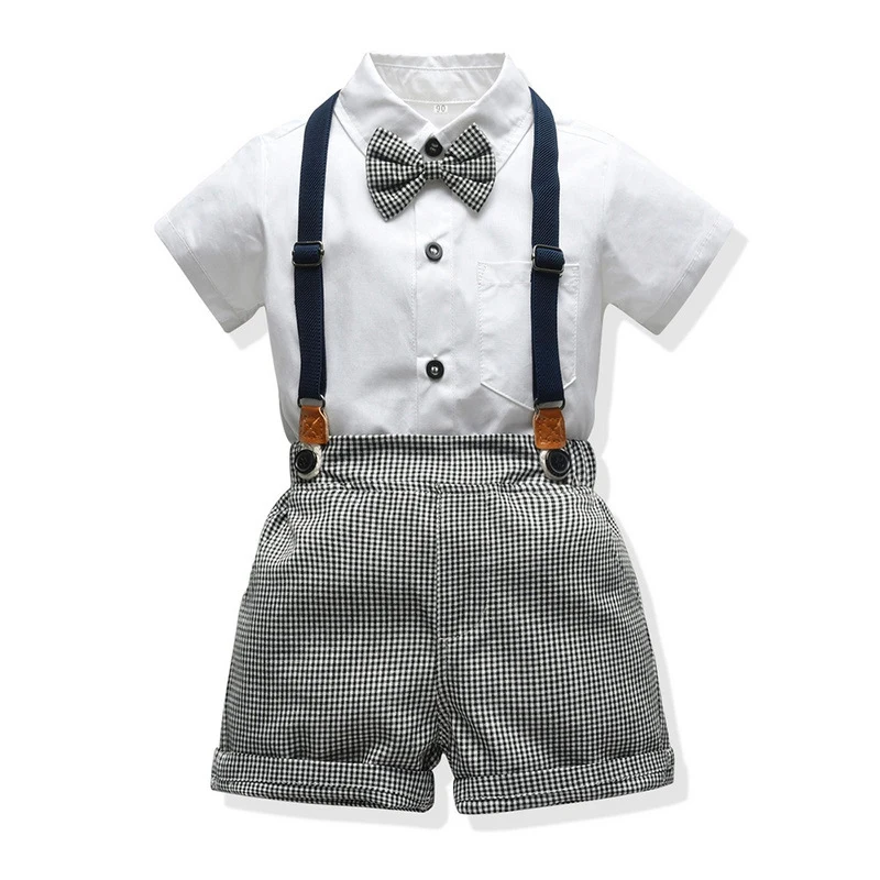baby boy summer clothes set fashion wedding party kids clothing lovely 2020 new style boys infant t-shirt+pants |