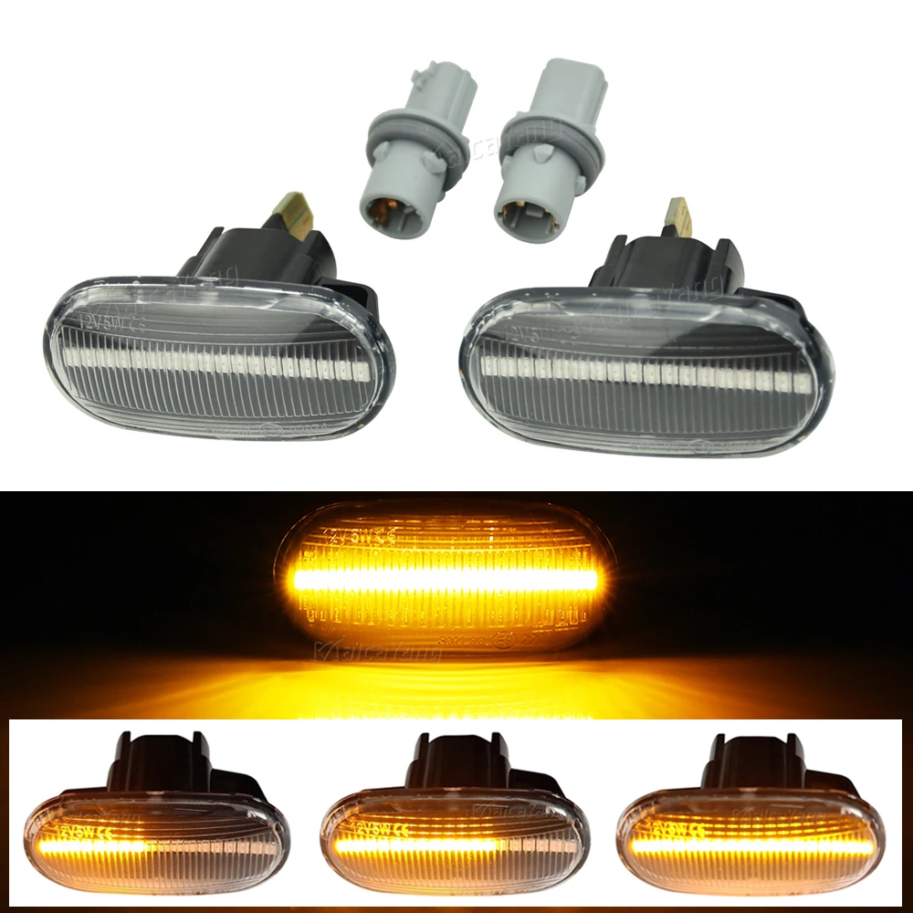 

LED Side Marker Turn Signal Light For Honda Accord Civic CRX Prelude S2000 Del Sol Fit Integra Dynamic Blinker Indicator