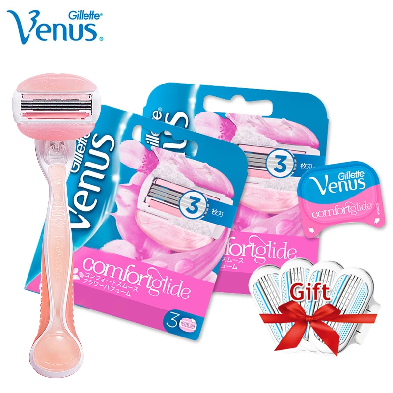 Бритва Gillette Venus для женщин Сменное лезвие с 3 лезвиями удаления волос со