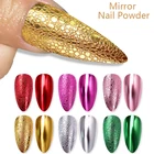 BORN Красивое Зеркало Блестящий Порошок для ногтей металлический блестящий золотой серебряный пигмент для ногтей мощный хромированный для гель-лака украшение для ногтей