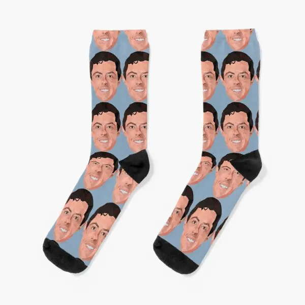 

Rory Mcilroy Low Poly Art Crew Socks Women Knee High Mens Best Black Ankle