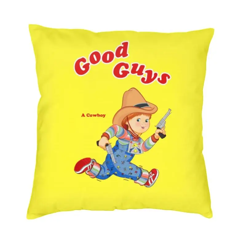 

Good Guys A Cowboy 80s Nordic Throw Pillow Covers Decoration Cushion Sofa Child's Play Chucky Film And Movie Car Cushion