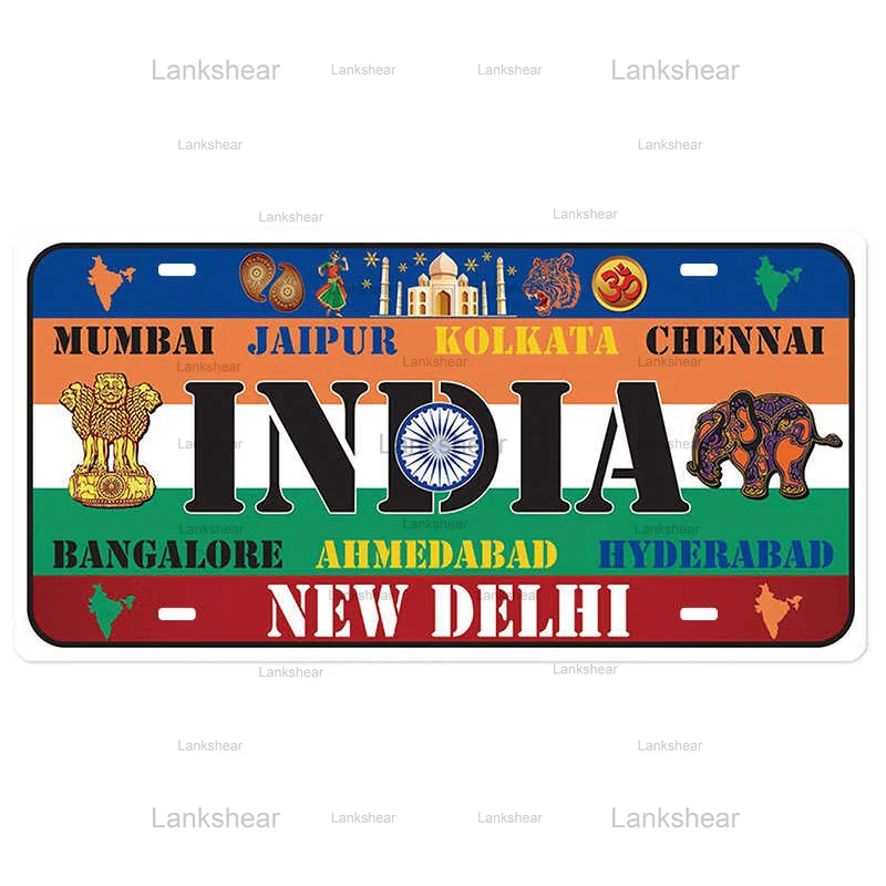 Lankраздвижной металлический знак Декор Япония Италия металлическая живопись