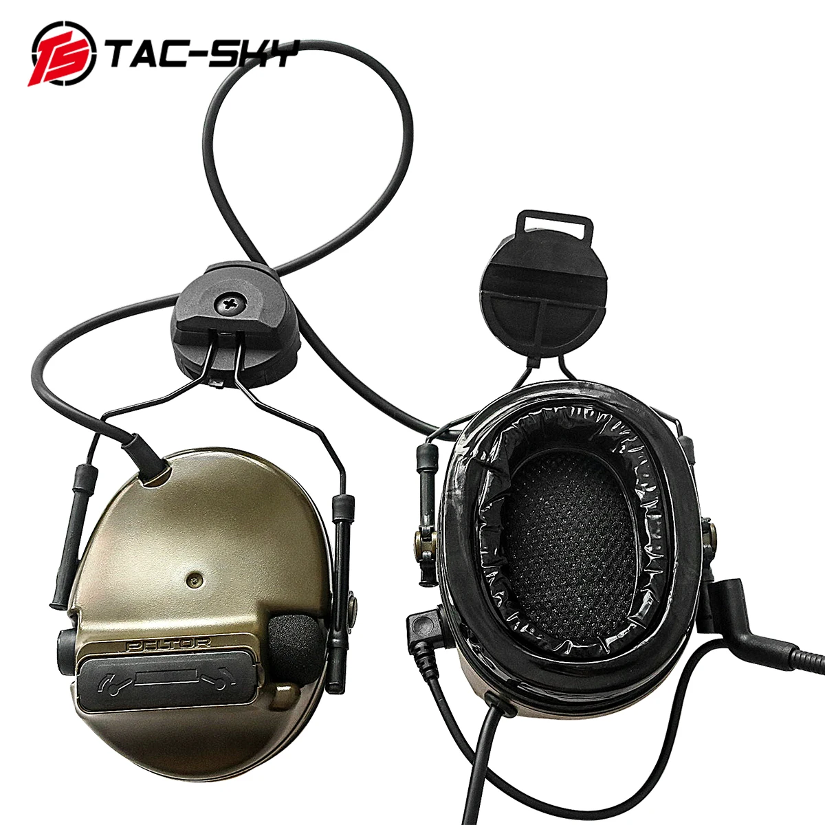 COMTAC TAC-SKY comtac iii шлем БЫСТРЫЙ трек кронштейн версия силиконовые наушники шумоподавление пикап тактическая гарнитура FG