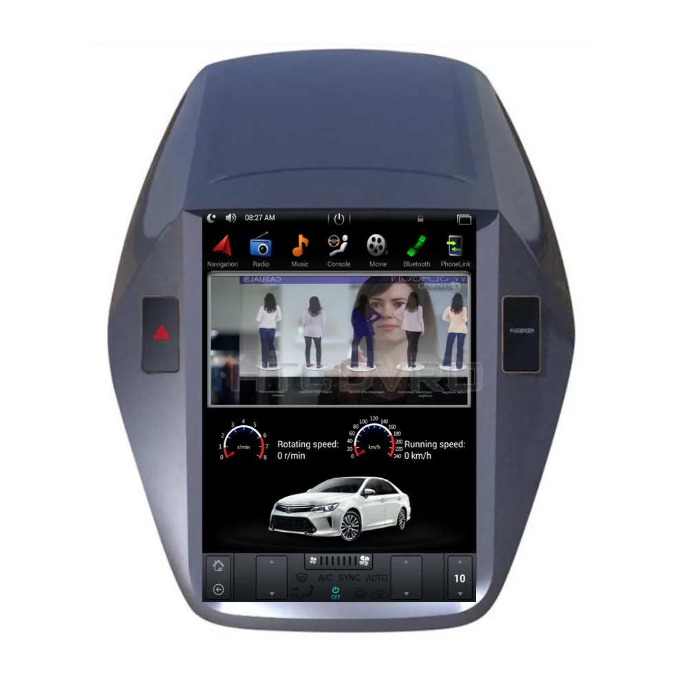 YMODVHT 10 4 дюйма Telsa стиль вертикальный экран четырехъядерный Android 7 1 2 Гб RAM