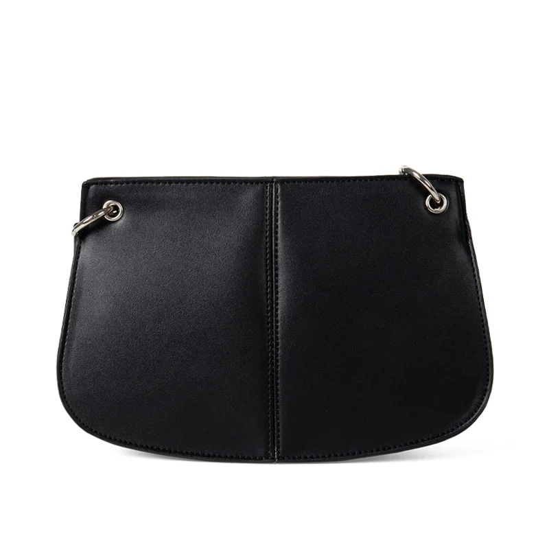 

New Fashion Sewing Thread Shoulder Bag Thin Concise Elegant Shell Bag All-match Crossbody Bag Office Daily